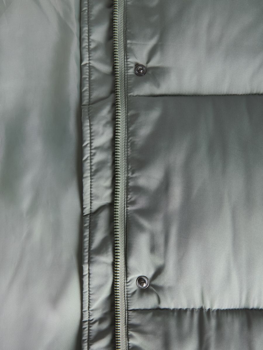 Quilted coat - dusty green - RESERVED - 10
