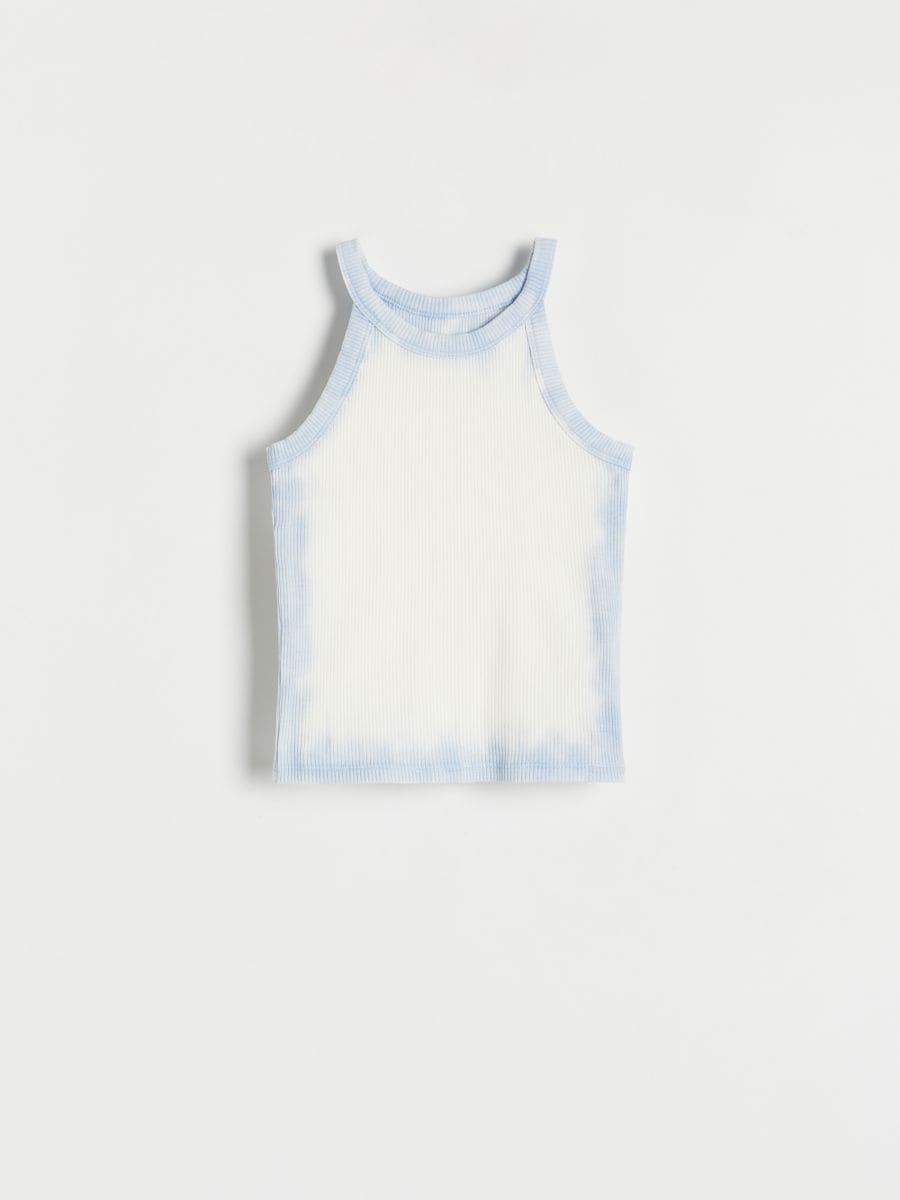 Top with wash effect - light blue - RESERVED