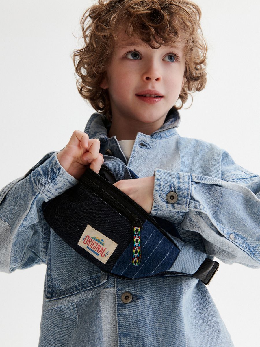 Bumbag with patch - navy - RESERVED - 3