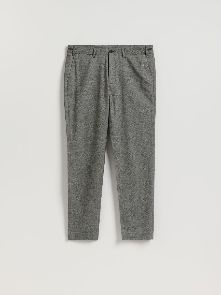 Chino slim fit trousers - dark grey - RESERVED