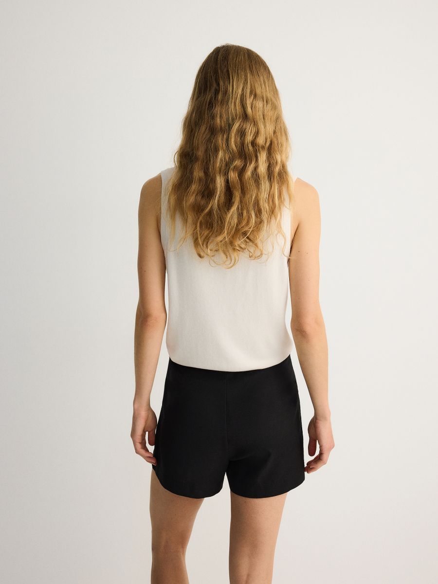 Skort in viscose blend - black - RESERVED - 2