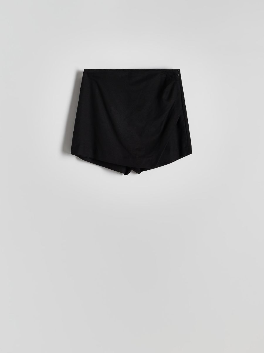 Skort in viscose blend - black - RESERVED - 5