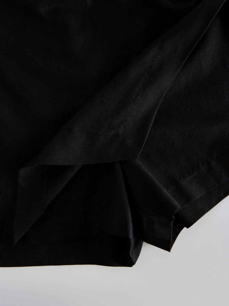 Skort in viscose blend - black - RESERVED - 6