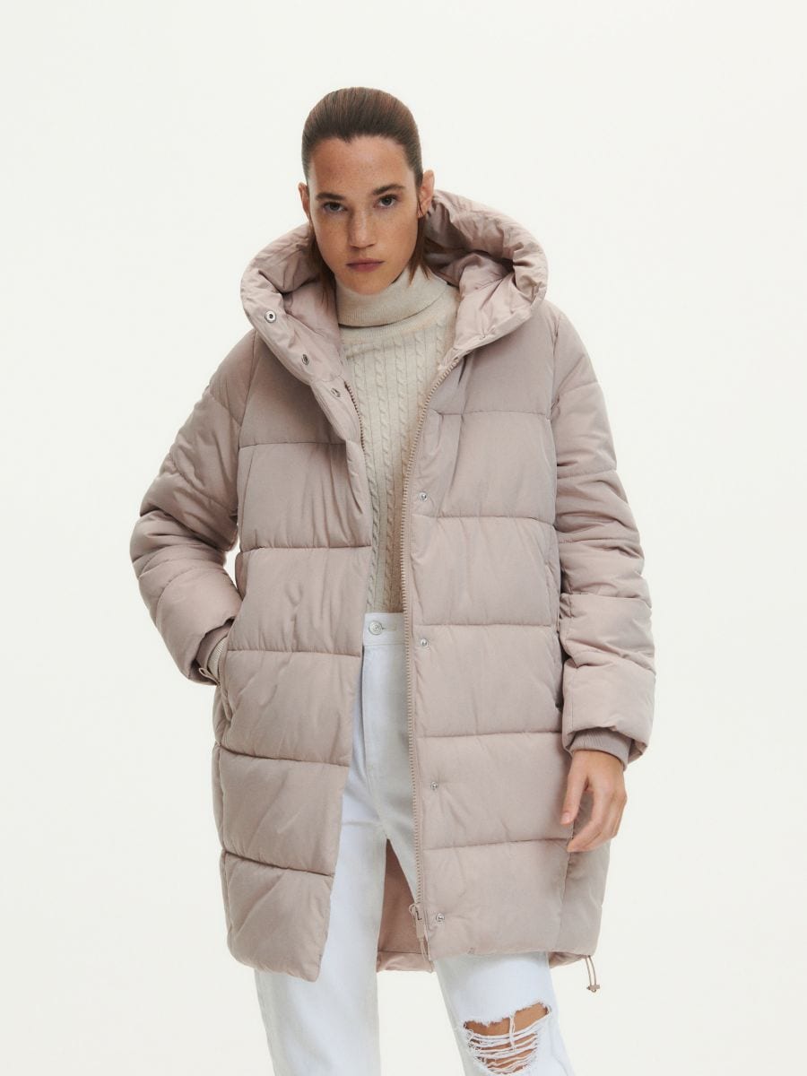 Quilted coat - nude - RESERVED
