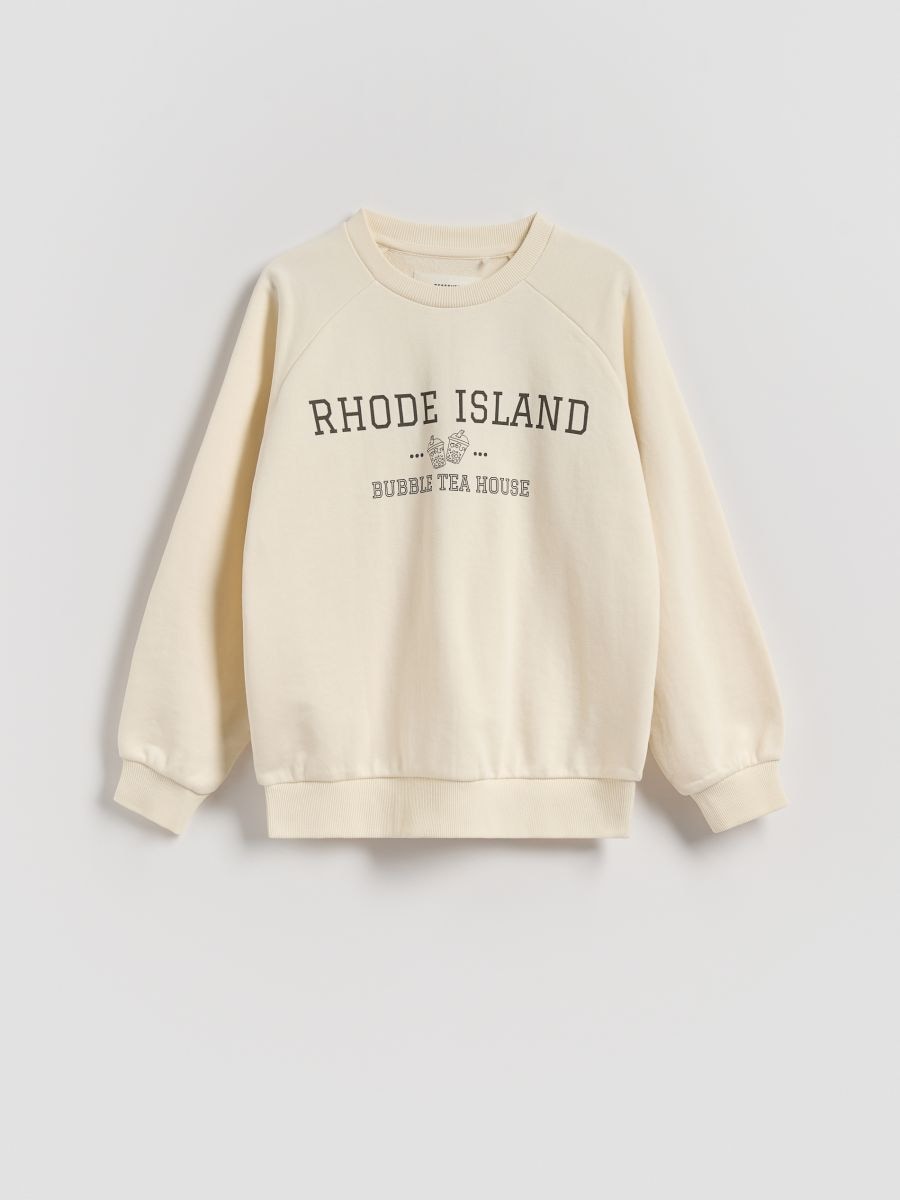 Bedrucktes Sweatshirt - creme - RESERVED