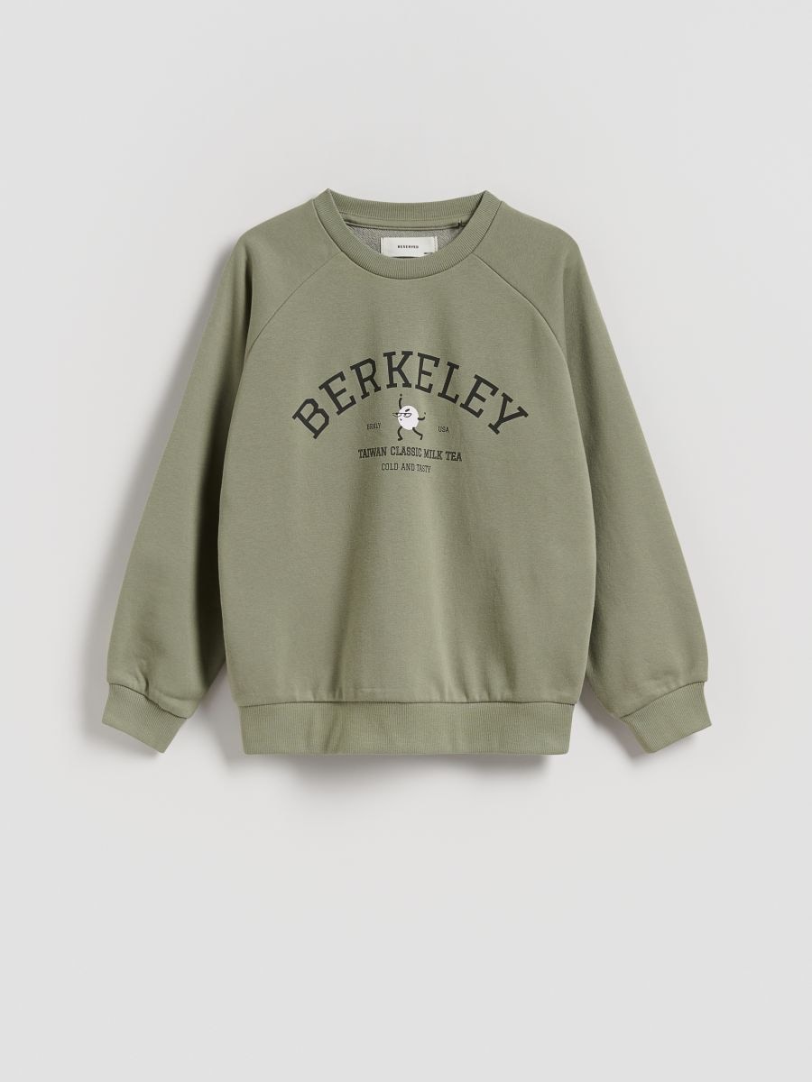 Bedrucktes Sweatshirt - hellgrün - RESERVED