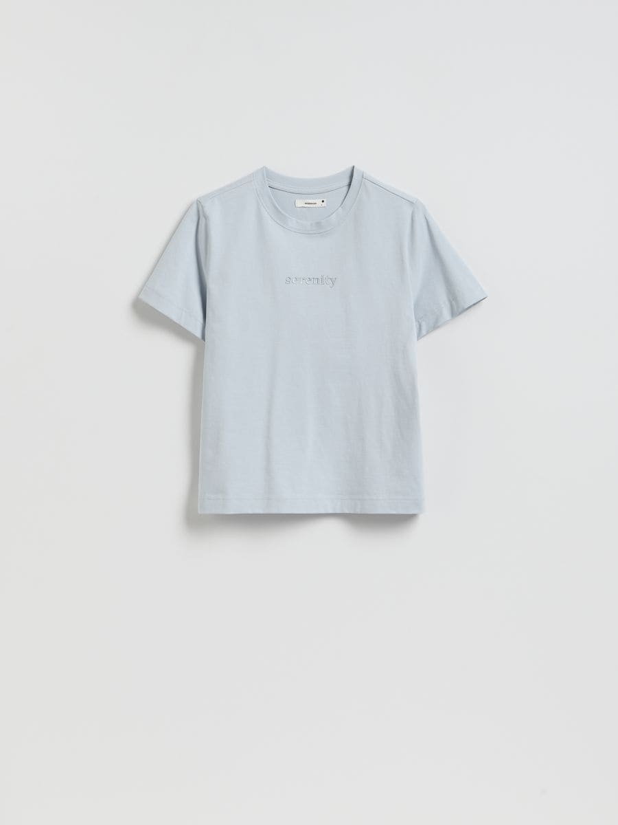 T-shirt à imprimé - bleu pâle - RESERVED
