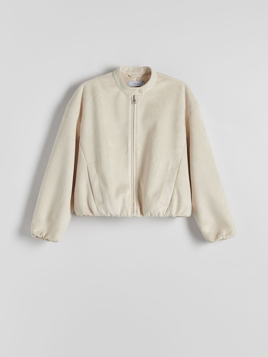 Veste en imitation daim - crème - RESERVED - 5