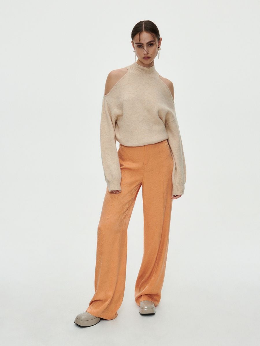 Cold shoulder jumper - nude - RESERVED - 10