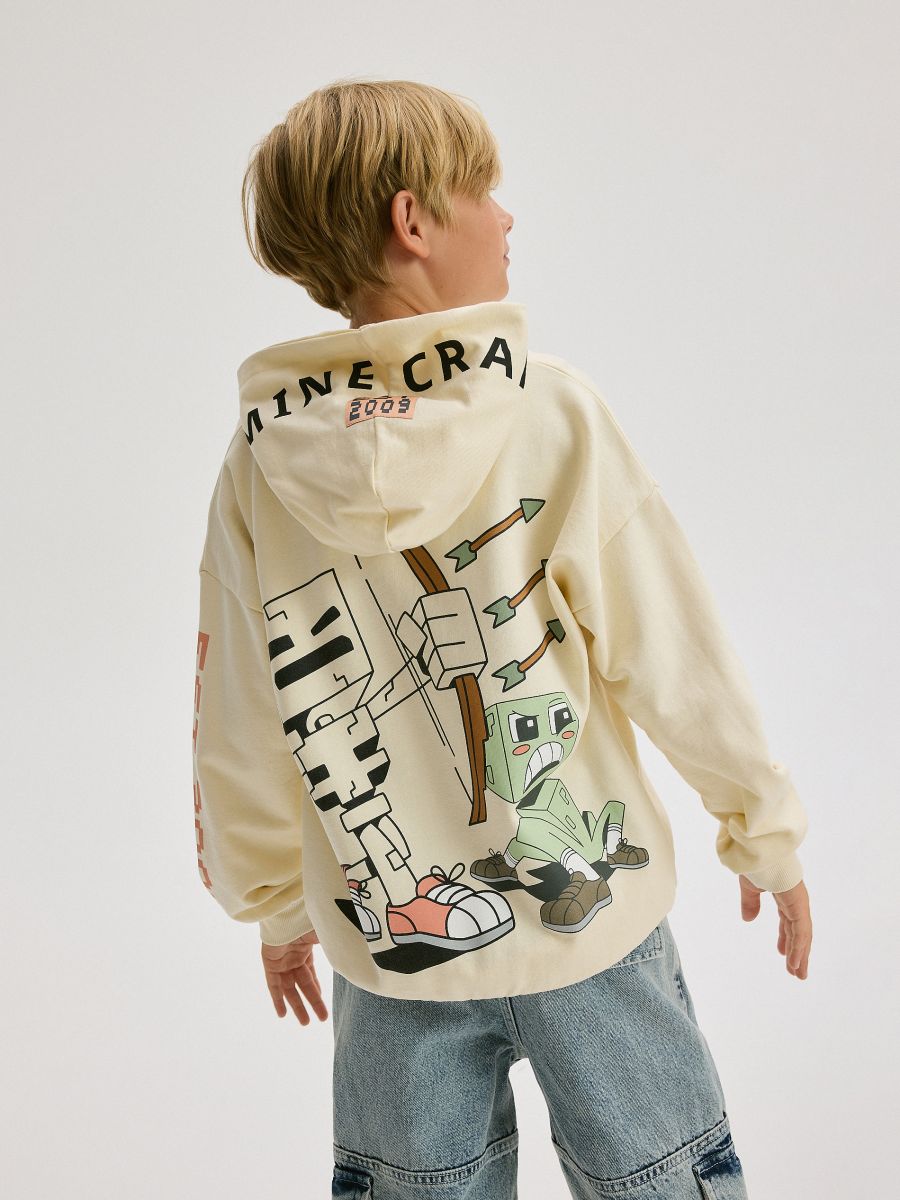 Oversized hoody Minecraft - CRÈME - RESERVED