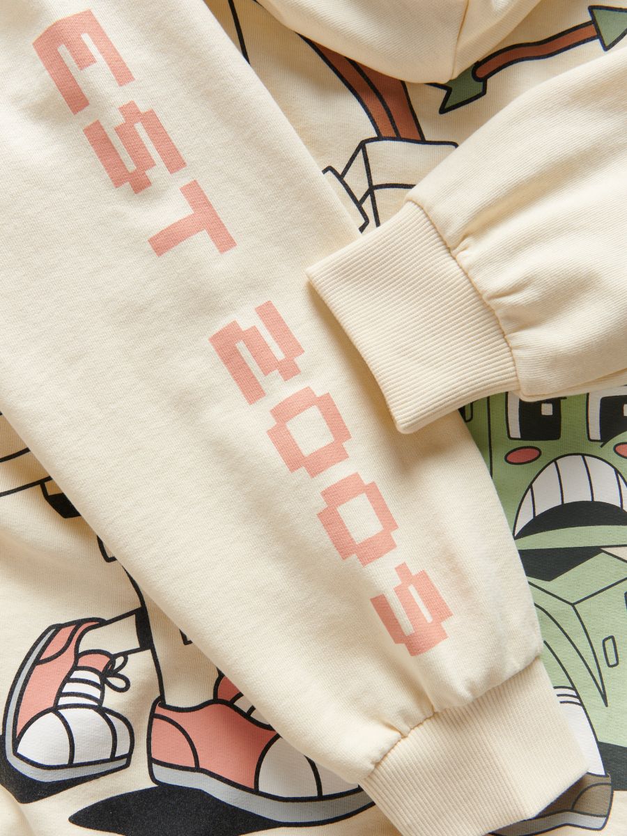 Minecraft oversized hoodie - cream - RESERVED - 7