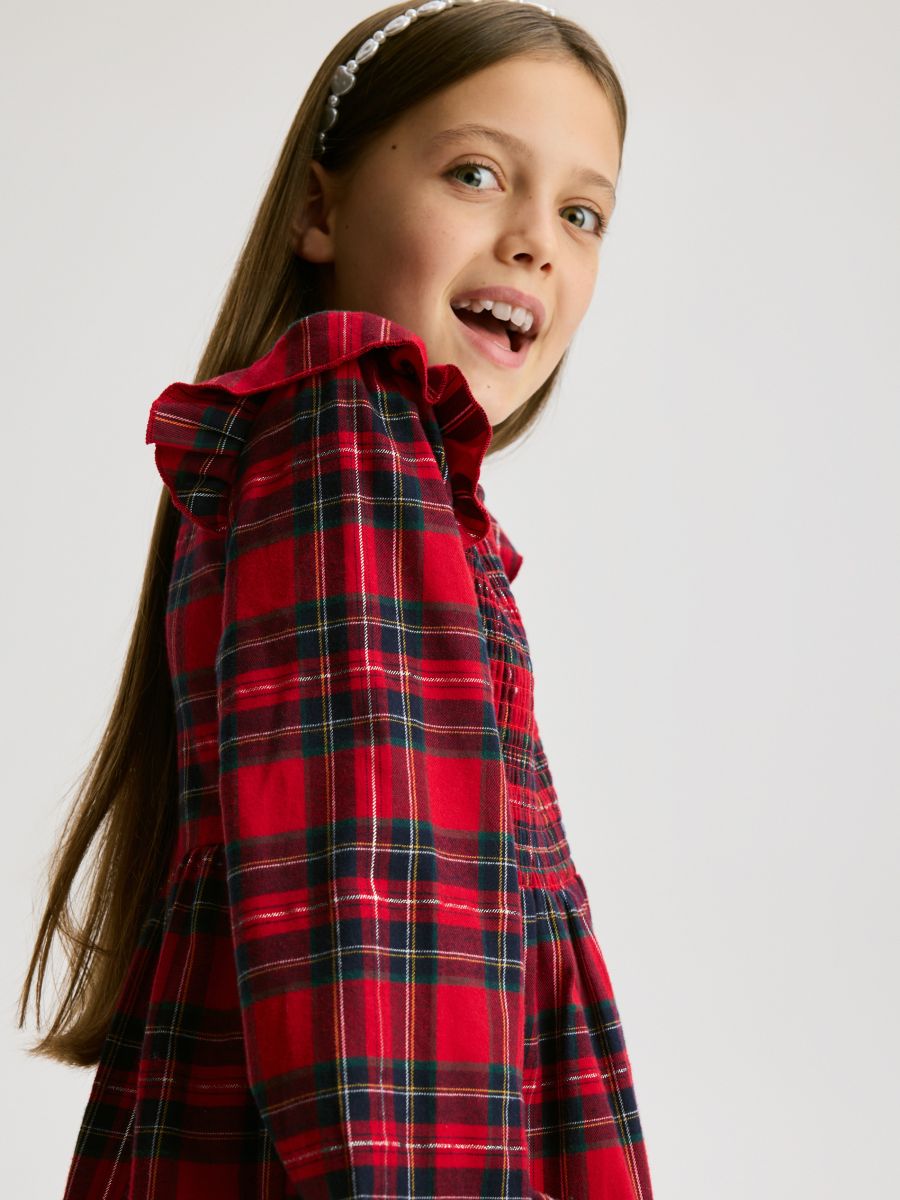 Karirana haljina - šaren - RESERVED