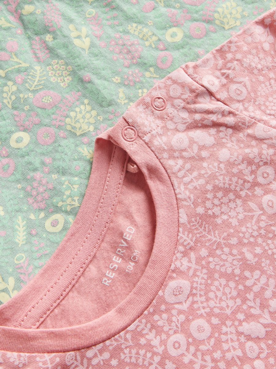 T-shirt with print - coral - RESERVED - 4