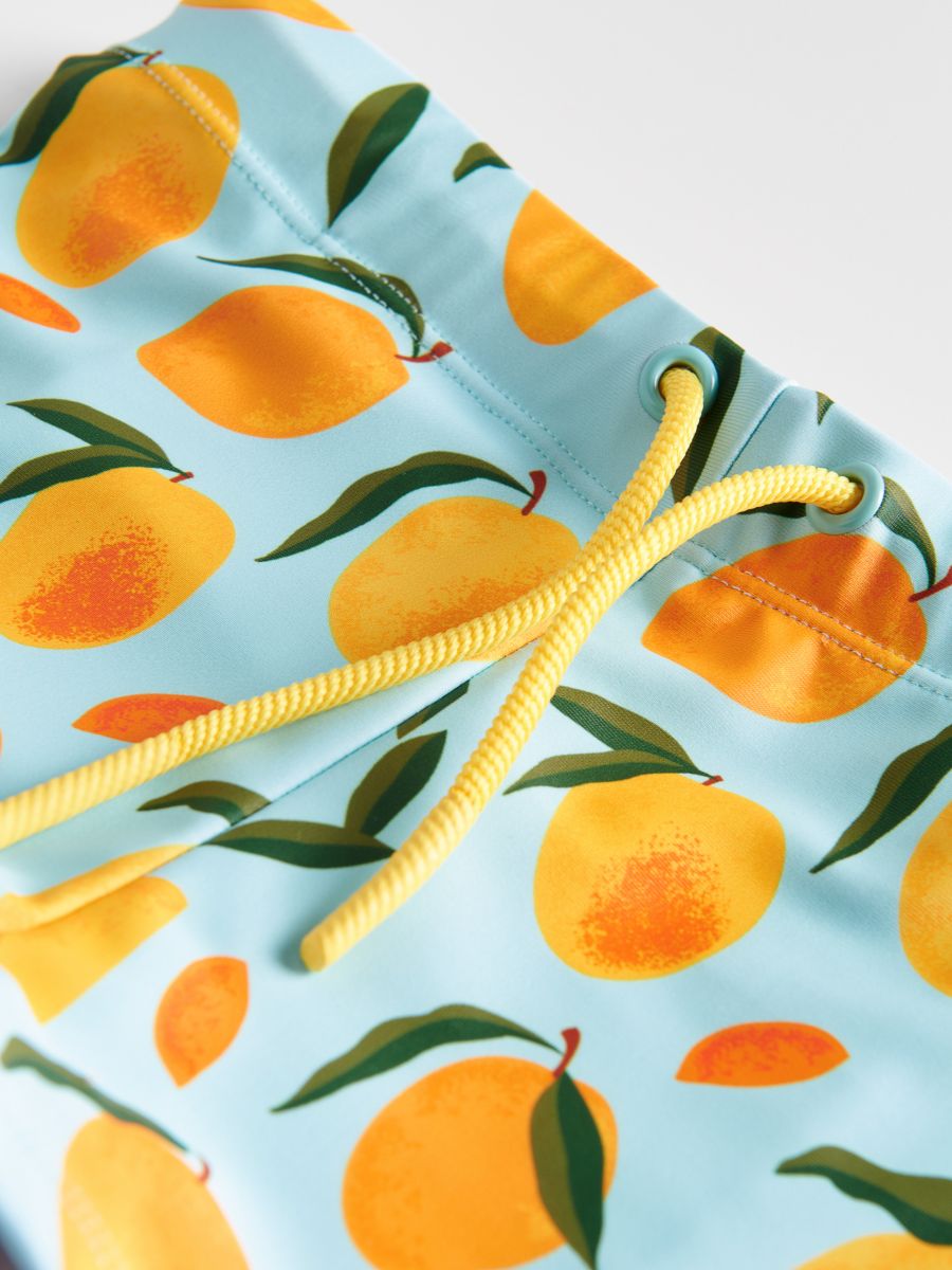 Lemon pattern swim shorts - light turquoise - RESERVED - 3