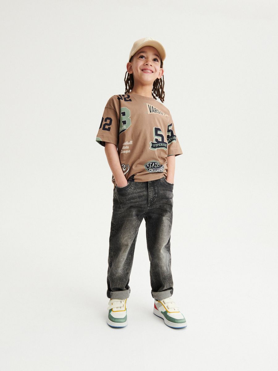 T-shirt with print - brown - RESERVED - 4