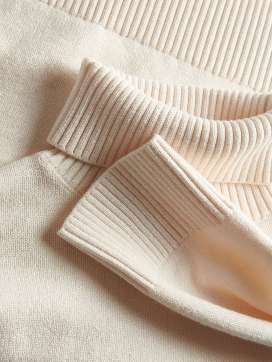 Sweter oversize - kremowy - RESERVED - 5