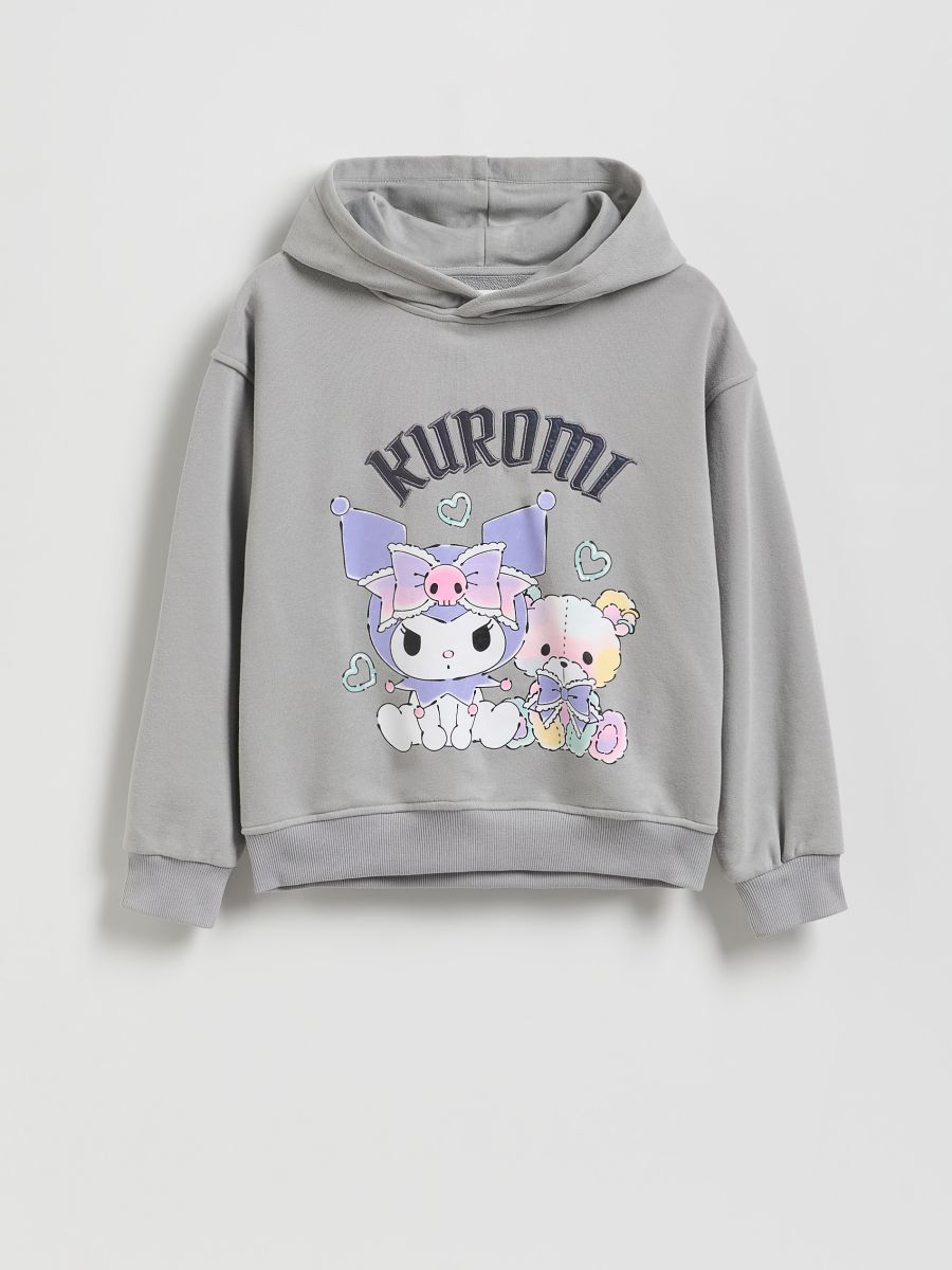 GIRLS` JOGGING TOP - dark grey - RESERVED