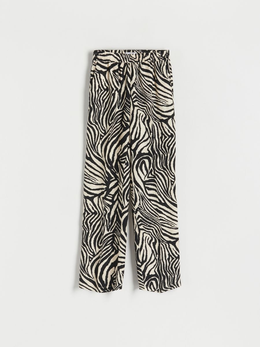 Linen rich trousers - multicolor - RESERVED - 6