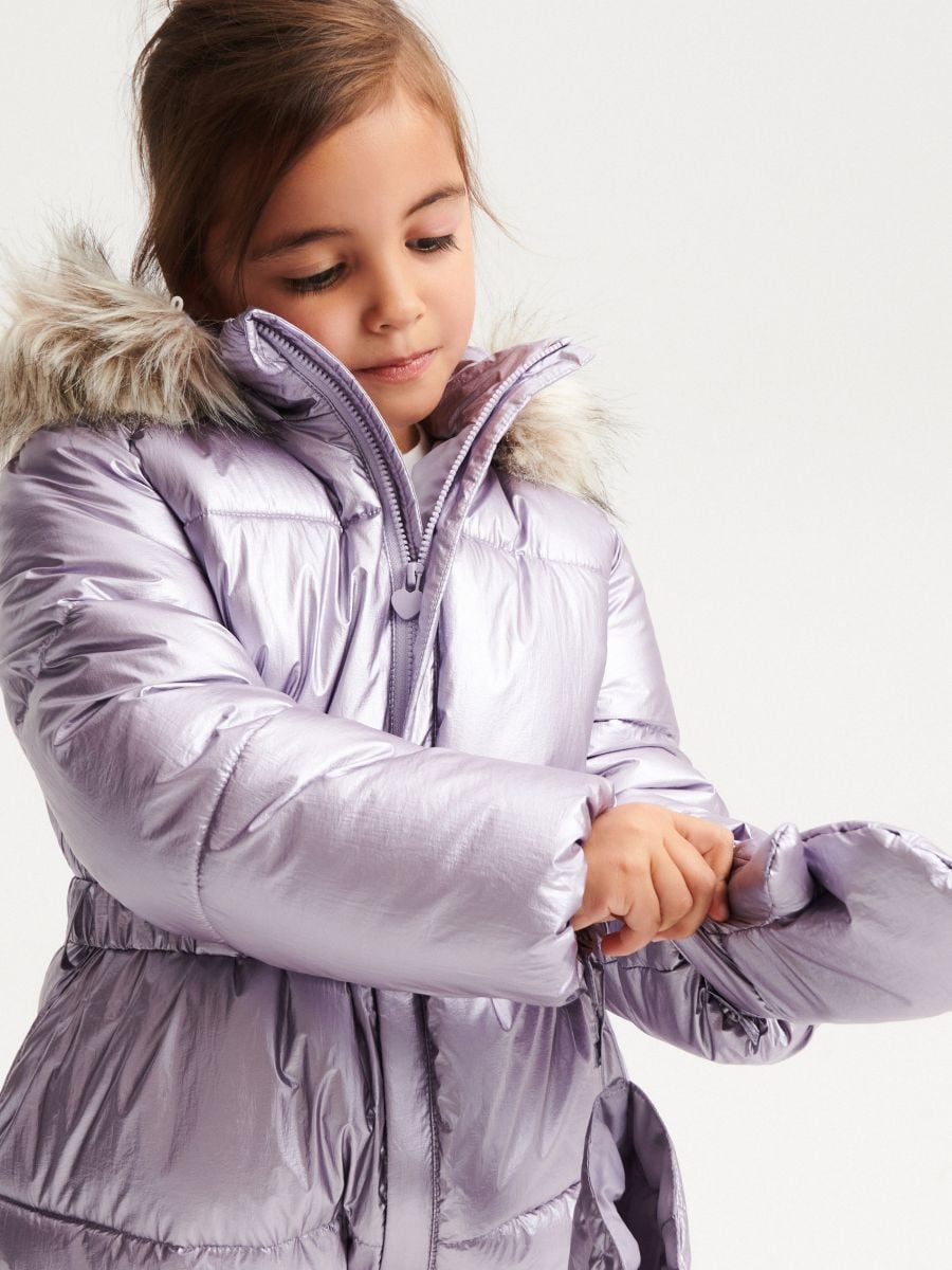 Quilted snowsuit with insulation - lavender - RESERVED - 4