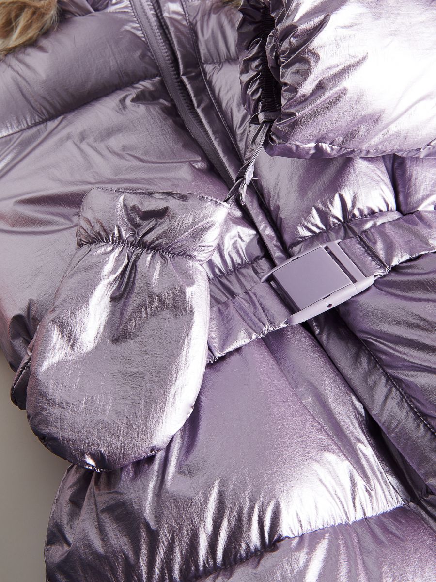 Quilted snowsuit with insulation - lavender - RESERVED - 5