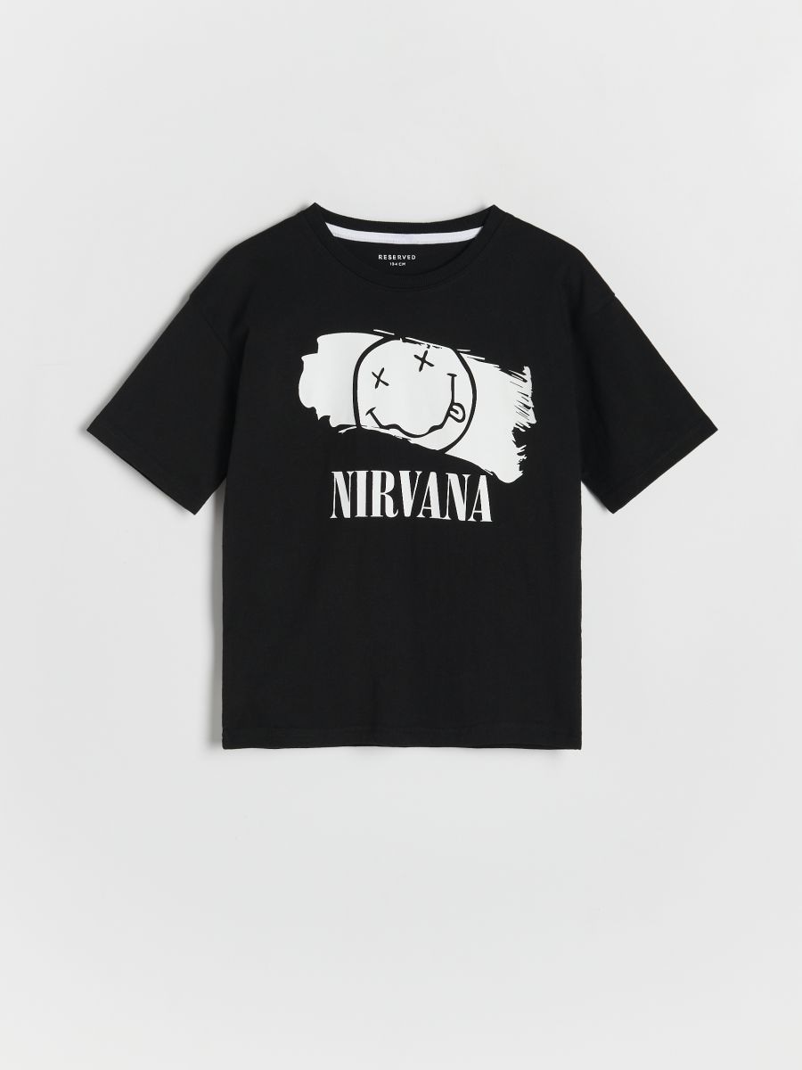 Tričko Nirvana - černý - RESERVED - 4