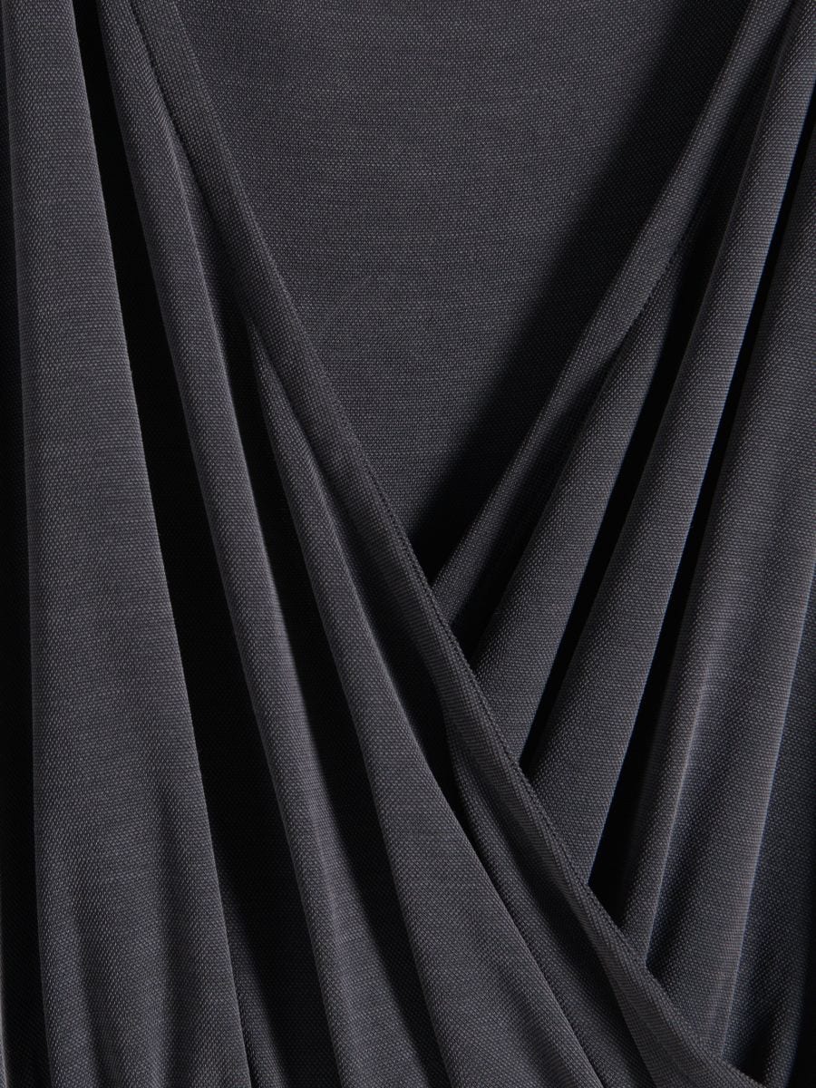 Wrap jumpsuit - dark grey - RESERVED - 5
