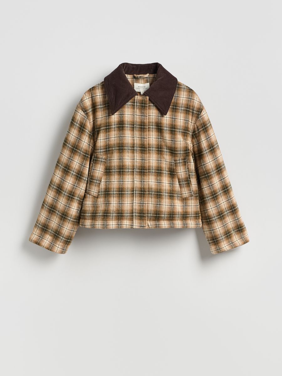 LADIES` OUTER JACKET - multicolor - RESERVED