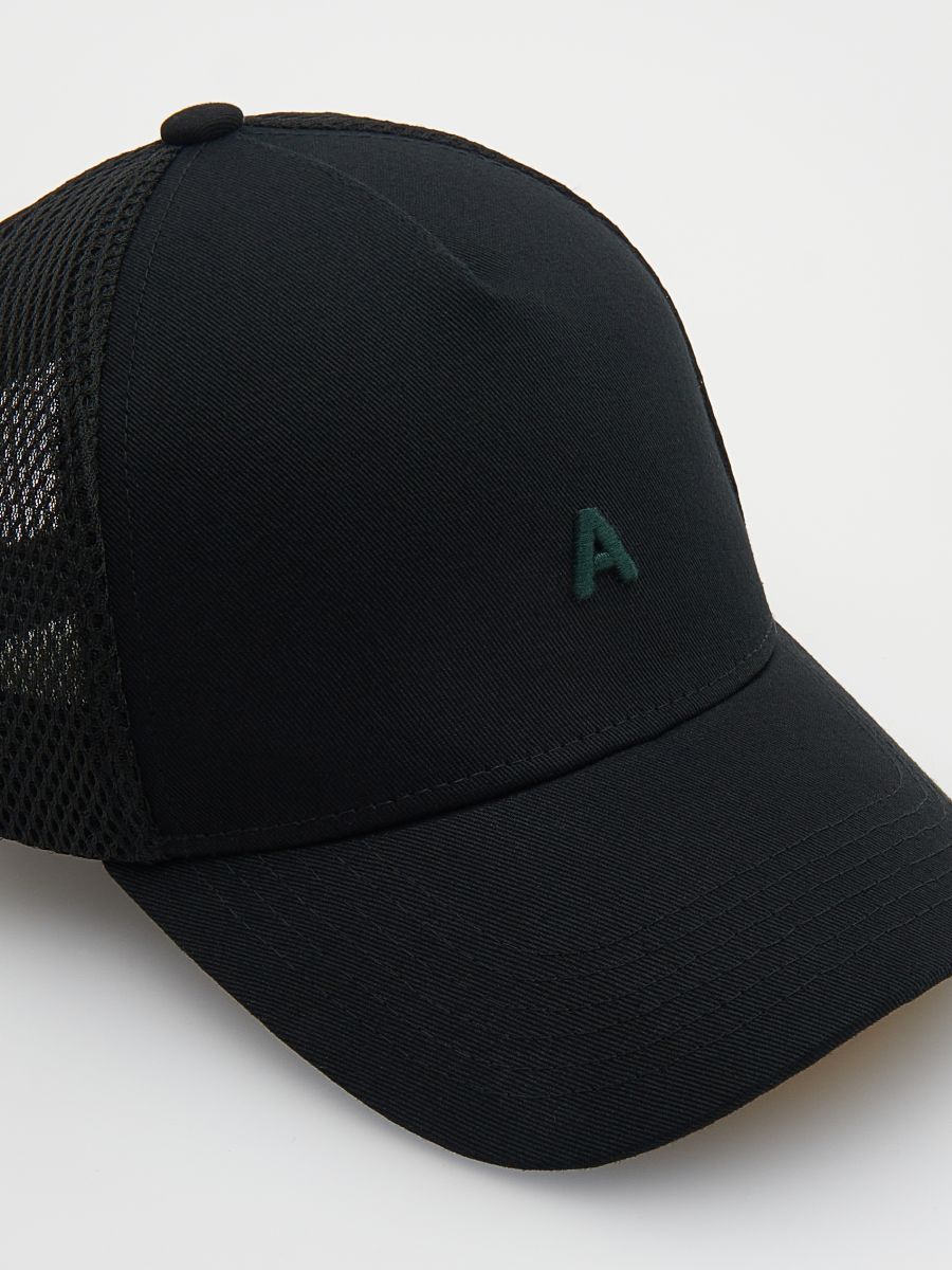 Trucker cap with patch - black - RESERVED - 3