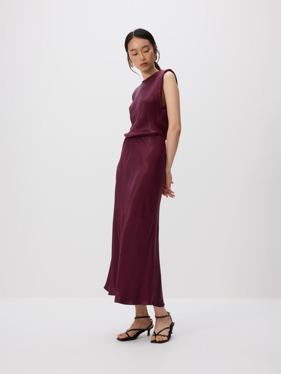 Kleid aus Viskose - kastanienbraun - RESERVED