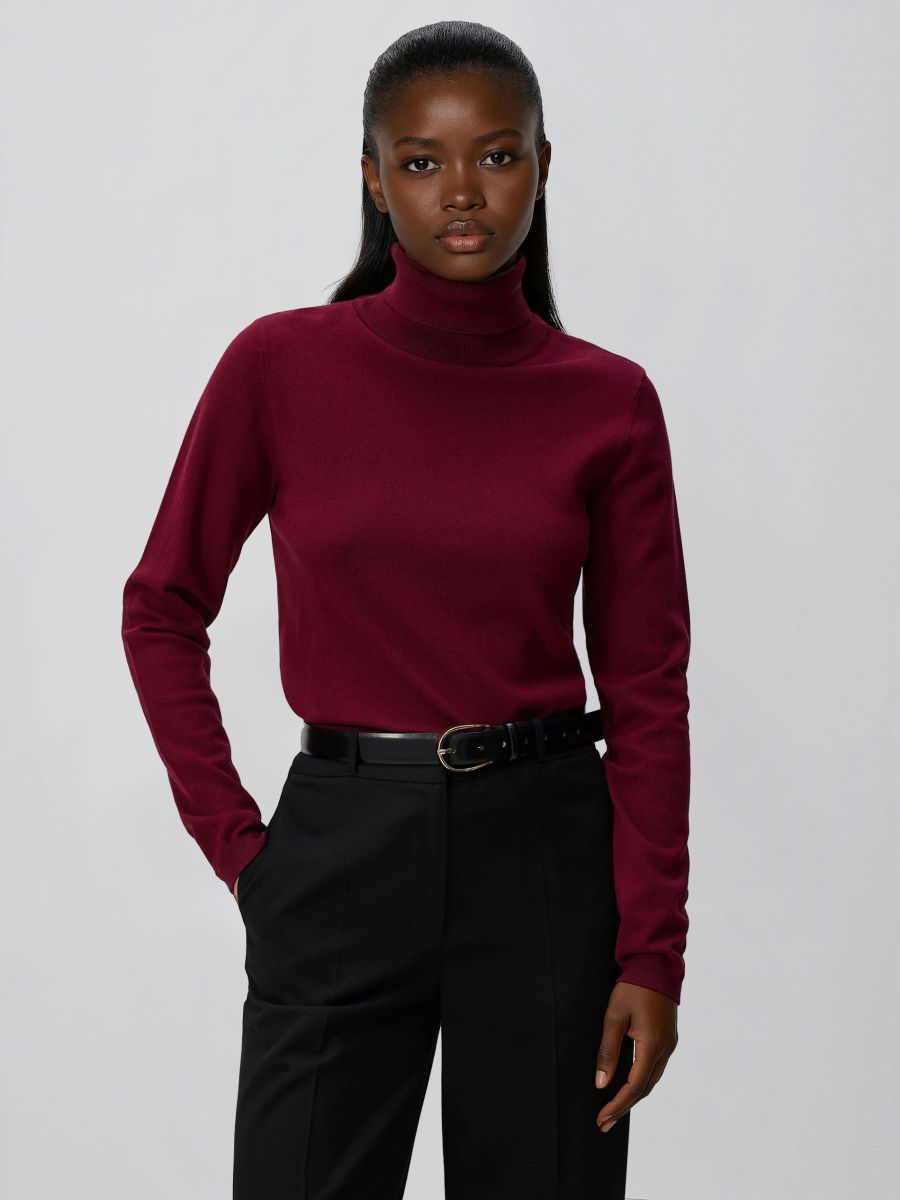 Golfas su viskoze - kaštoninė - RESERVED