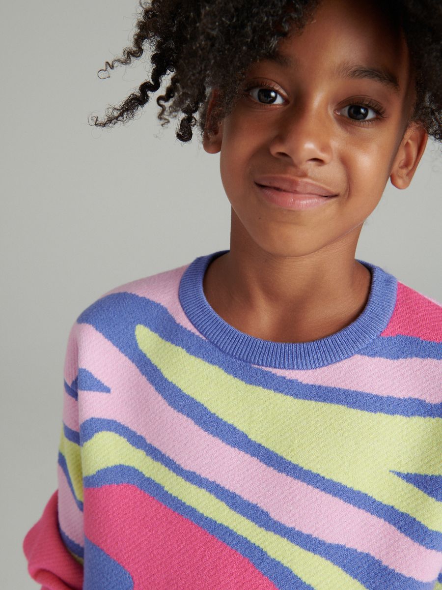 Multicoloured pattern jumper - multicolor - RESERVED - 3