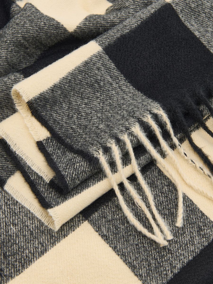 Check scarf - black - RESERVED - 4
