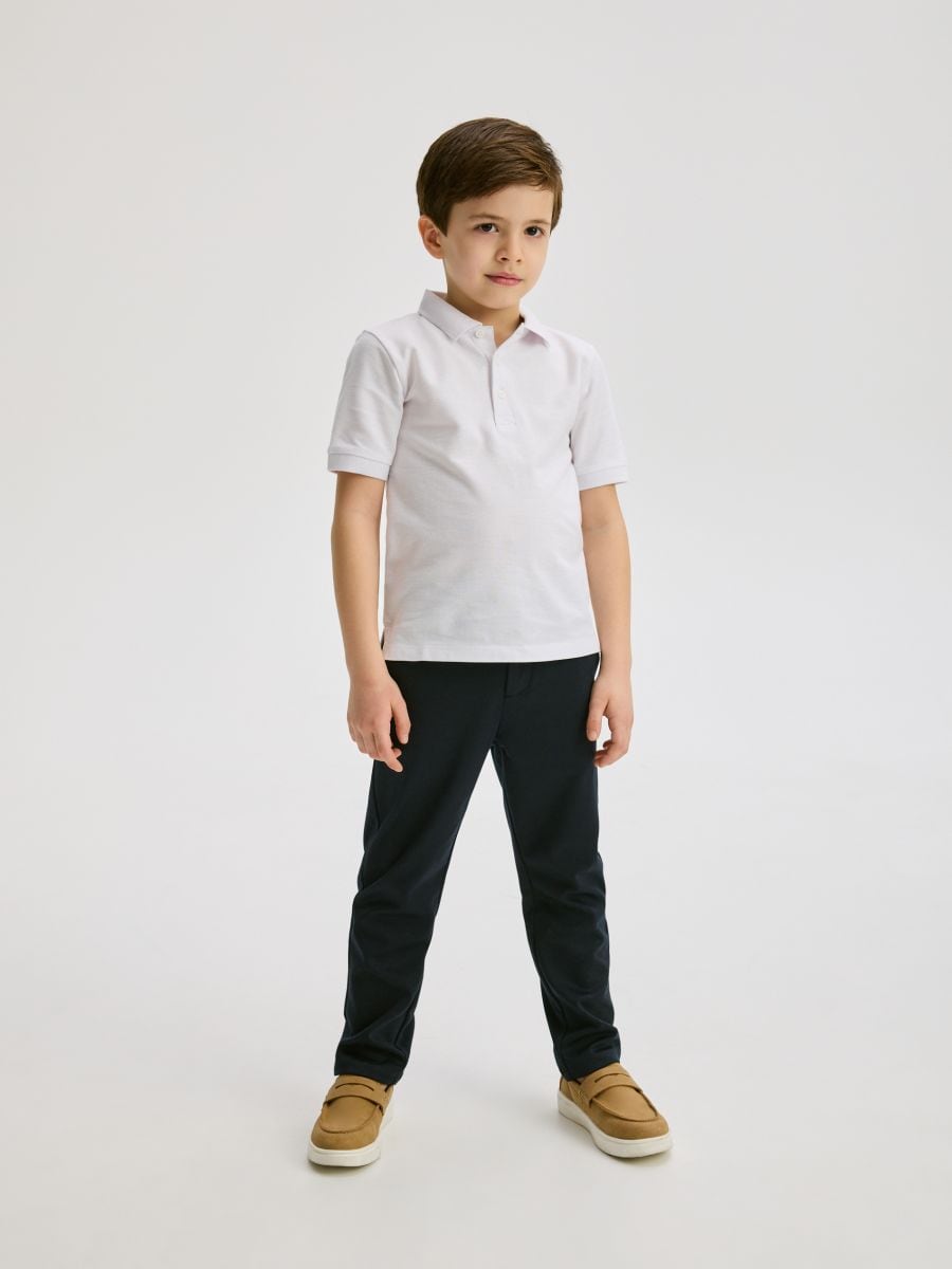 Eleganckie spodnie chino - granatowy - RESERVED