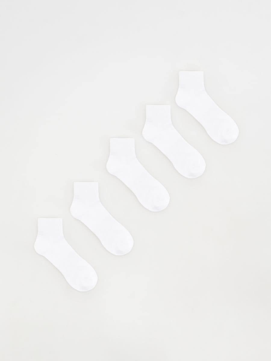 Socks 5 pack - white - RESERVED