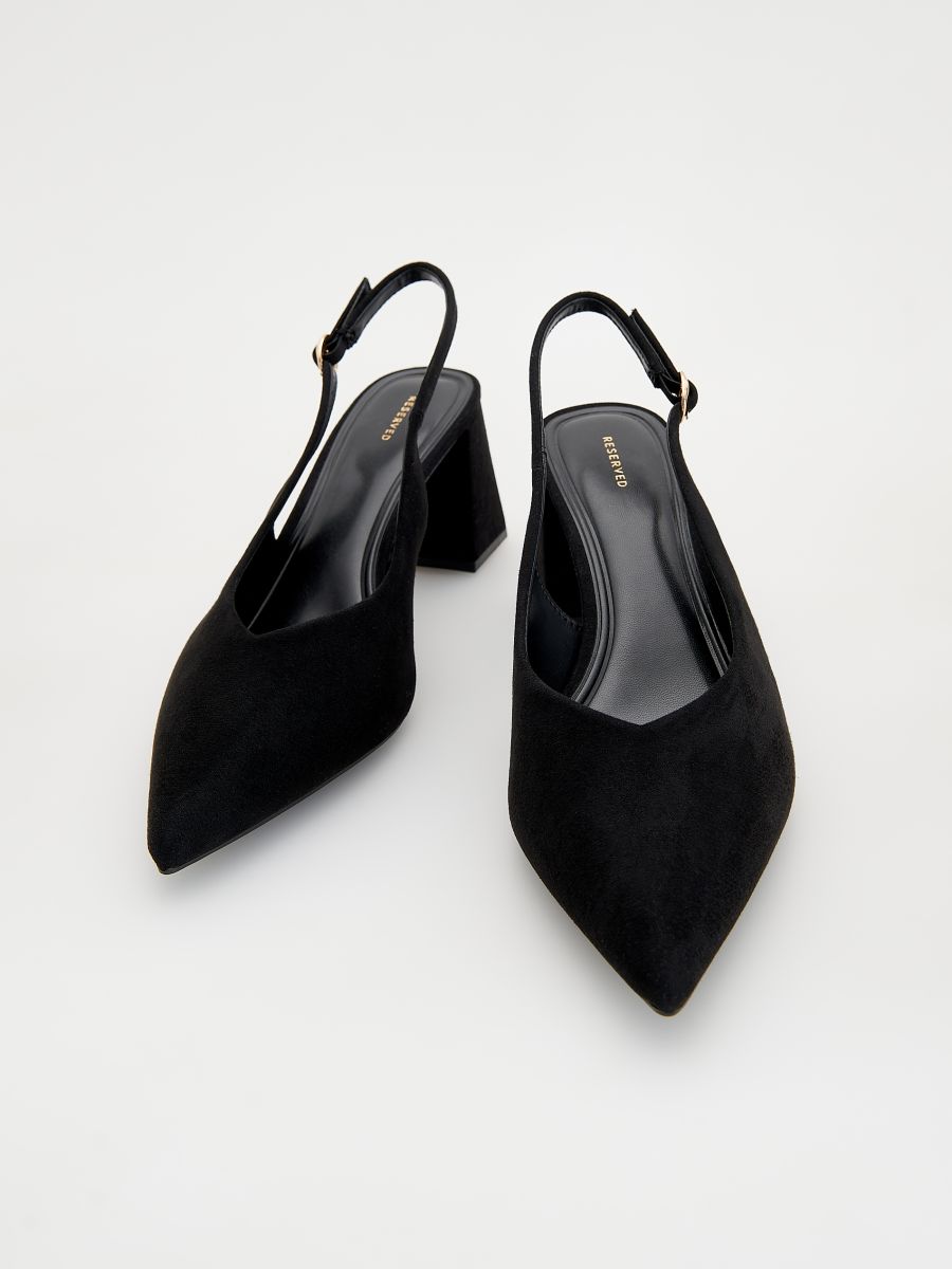 Pumps with open heel - black - RESERVED - 2