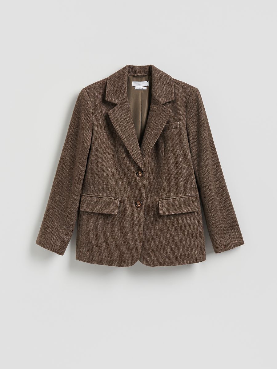 Blazer en laine mélangée Couleur multicolore - RESERVED - 272GF-MLC