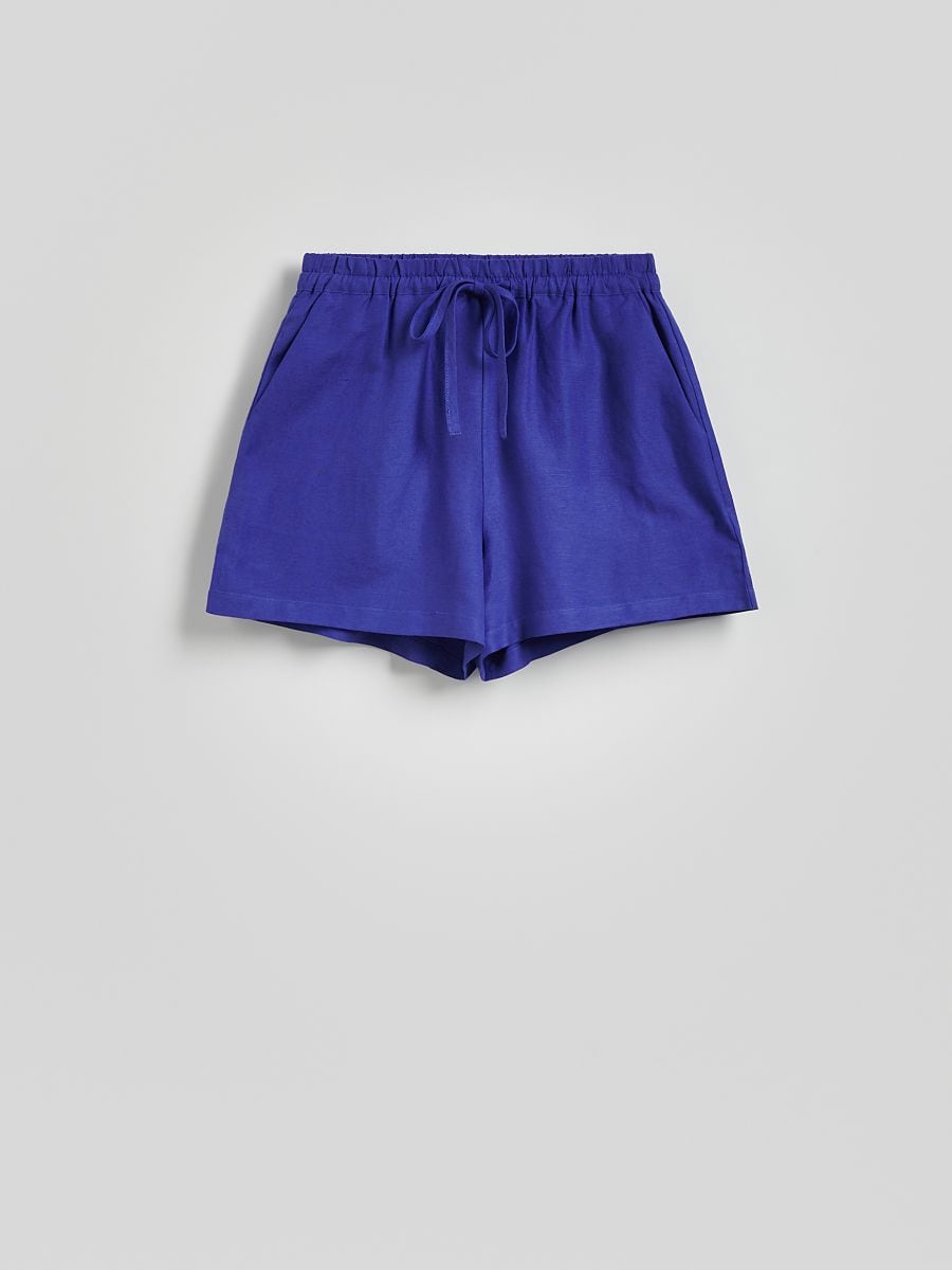 Shorts with linen blend - hyacinth - RESERVED - 5