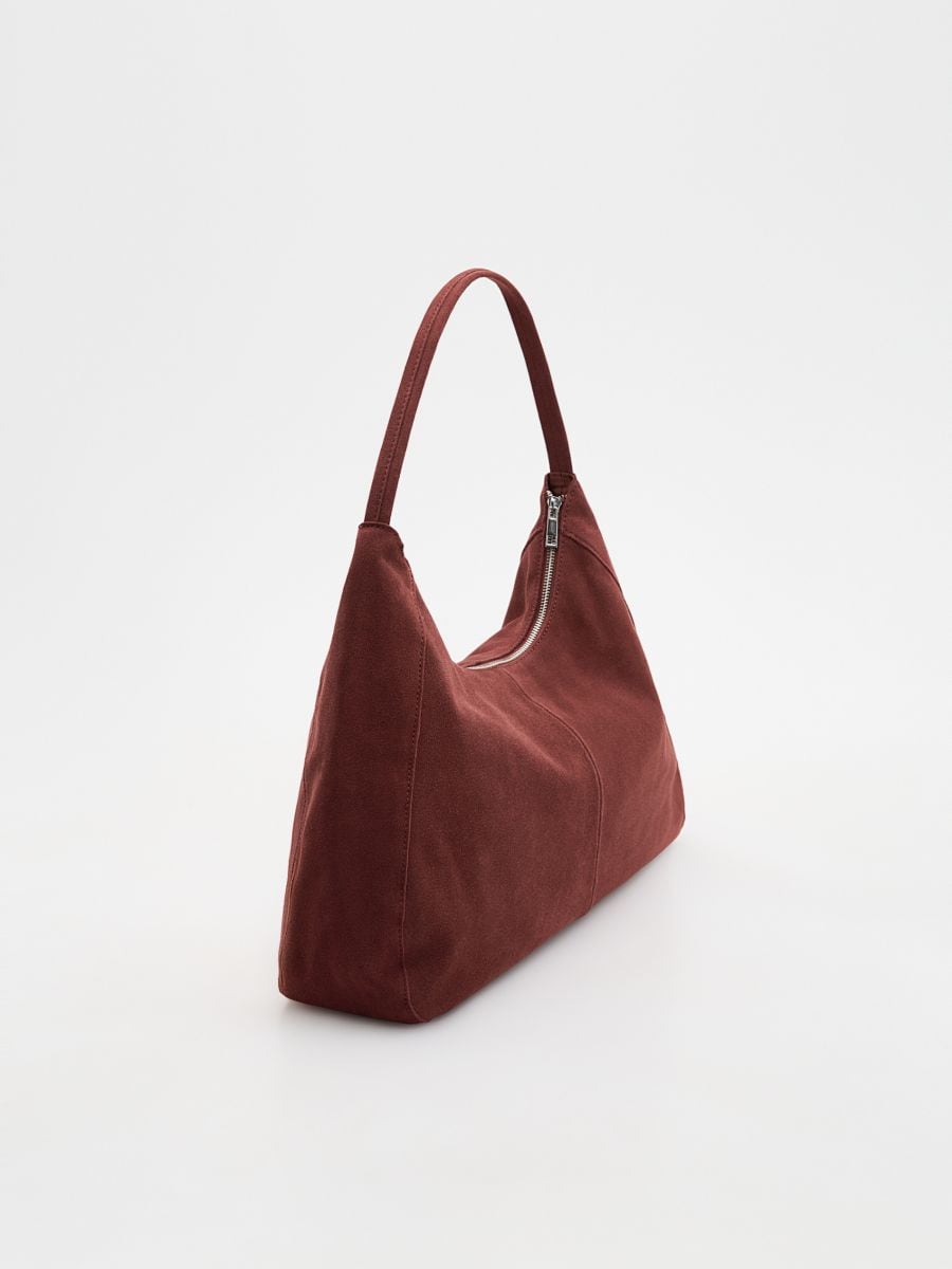 Sac cabas en daim synthétique - maroon - RESERVED - 2