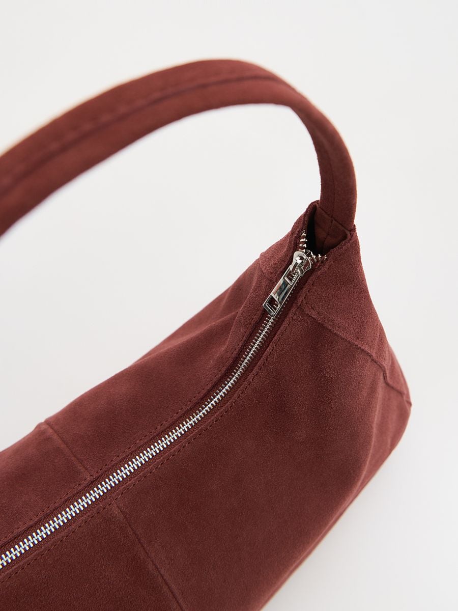 Sac cabas en daim synthétique - maroon - RESERVED - 3