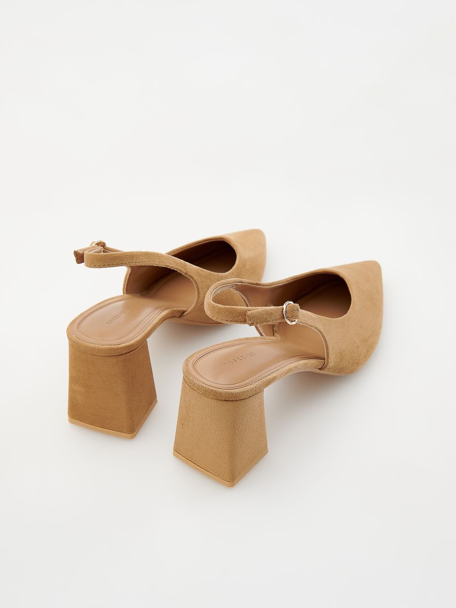 Pumps with open heel - beige - RESERVED - 4