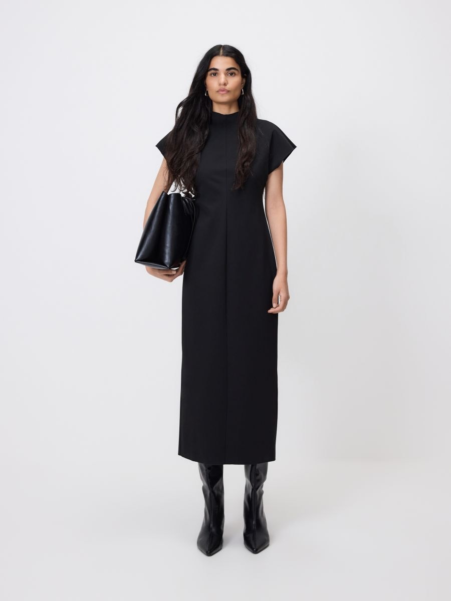 Viscose rich dress - black - RESERVED