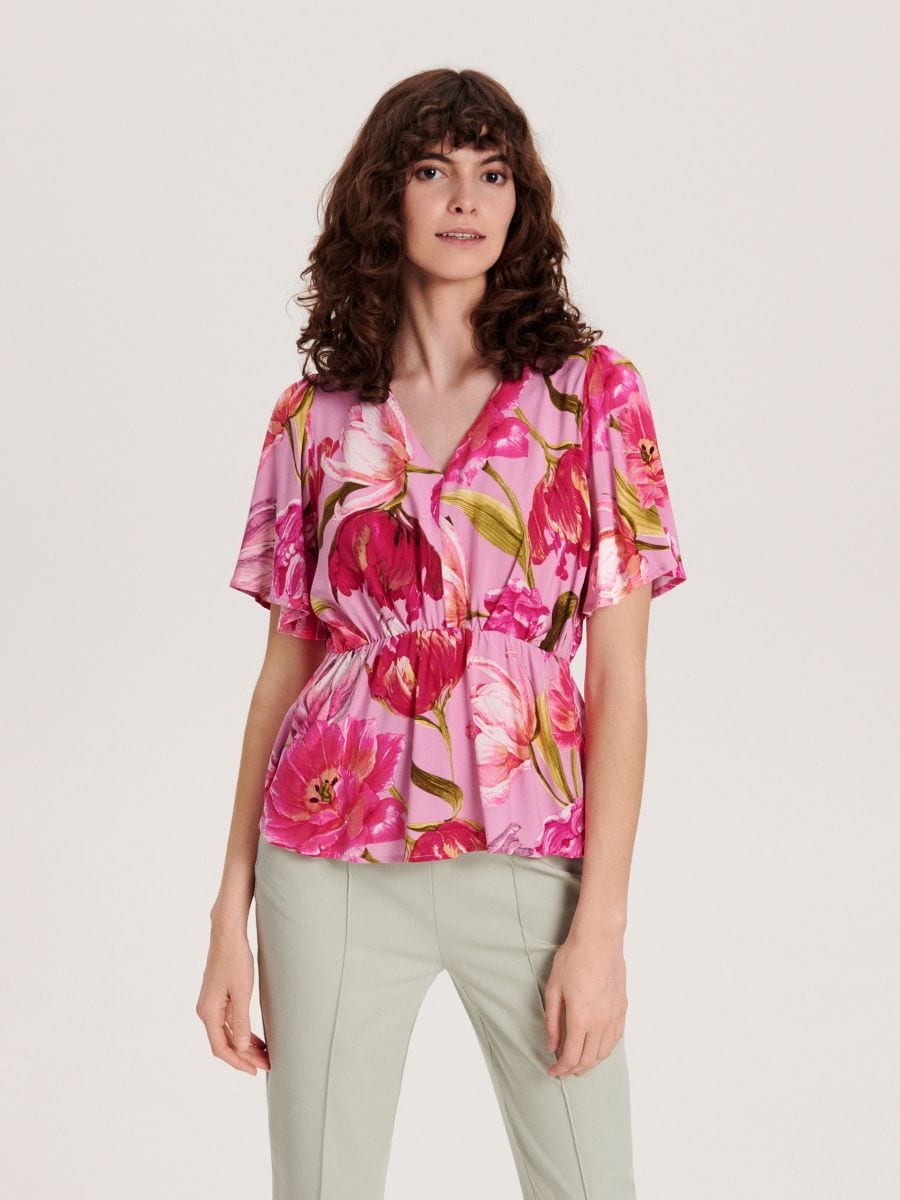 Lenzing™ EcoVero™ blouse COLOUR orchid - RESERVED - 2749T-40X