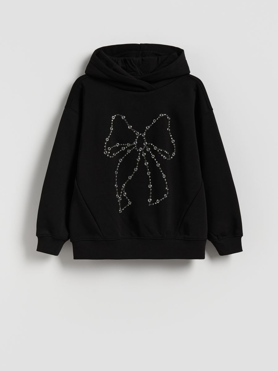 Bluza z aplikacją Kolor czarny - RESERVED - 274FA-99X