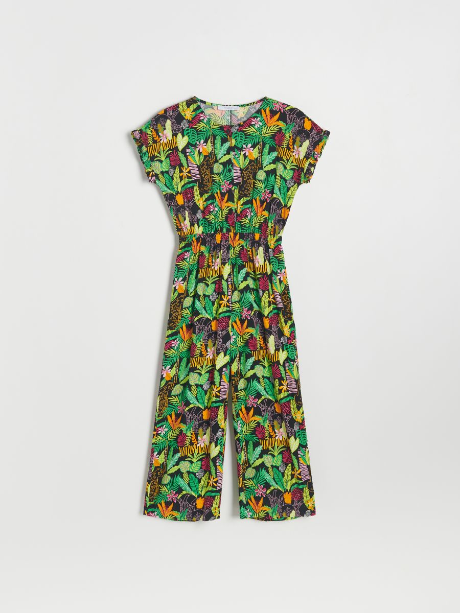 Viscose jumpsuit - multicolor - RESERVED - 2