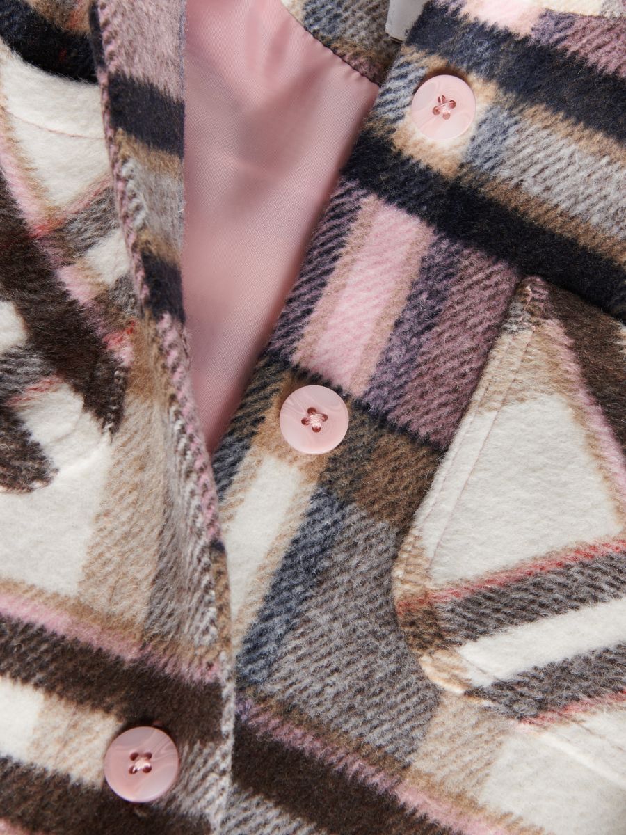 Check shacket - pink - RESERVED - 2