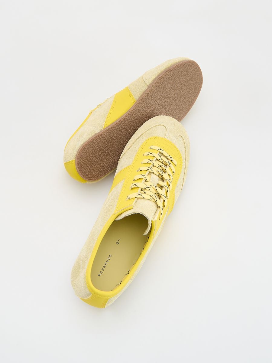 Baskets en daim - jaune clair - RESERVED - 4
