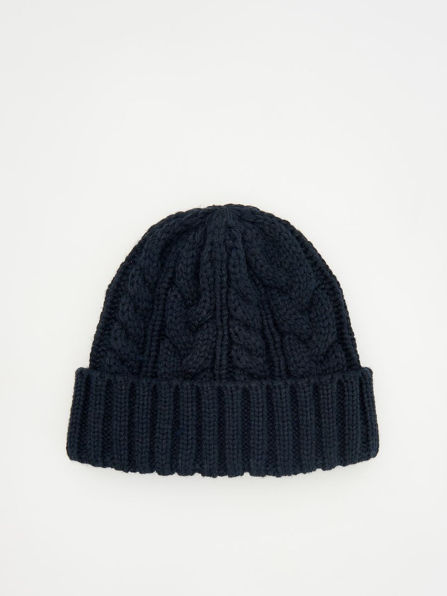 Berretto tipo beanie - blu scuro - RESERVED