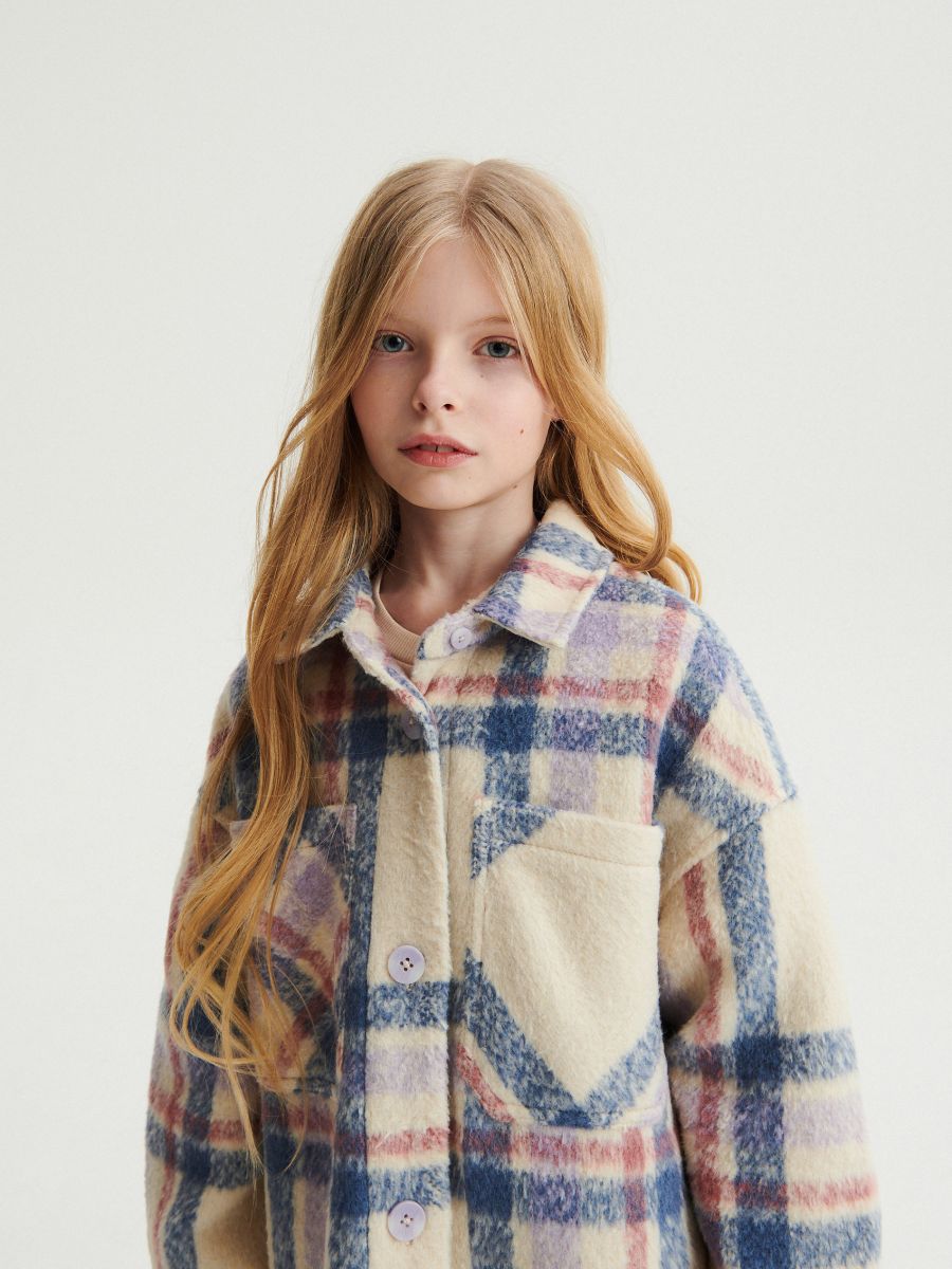Check shacket - lavender - RESERVED - 8