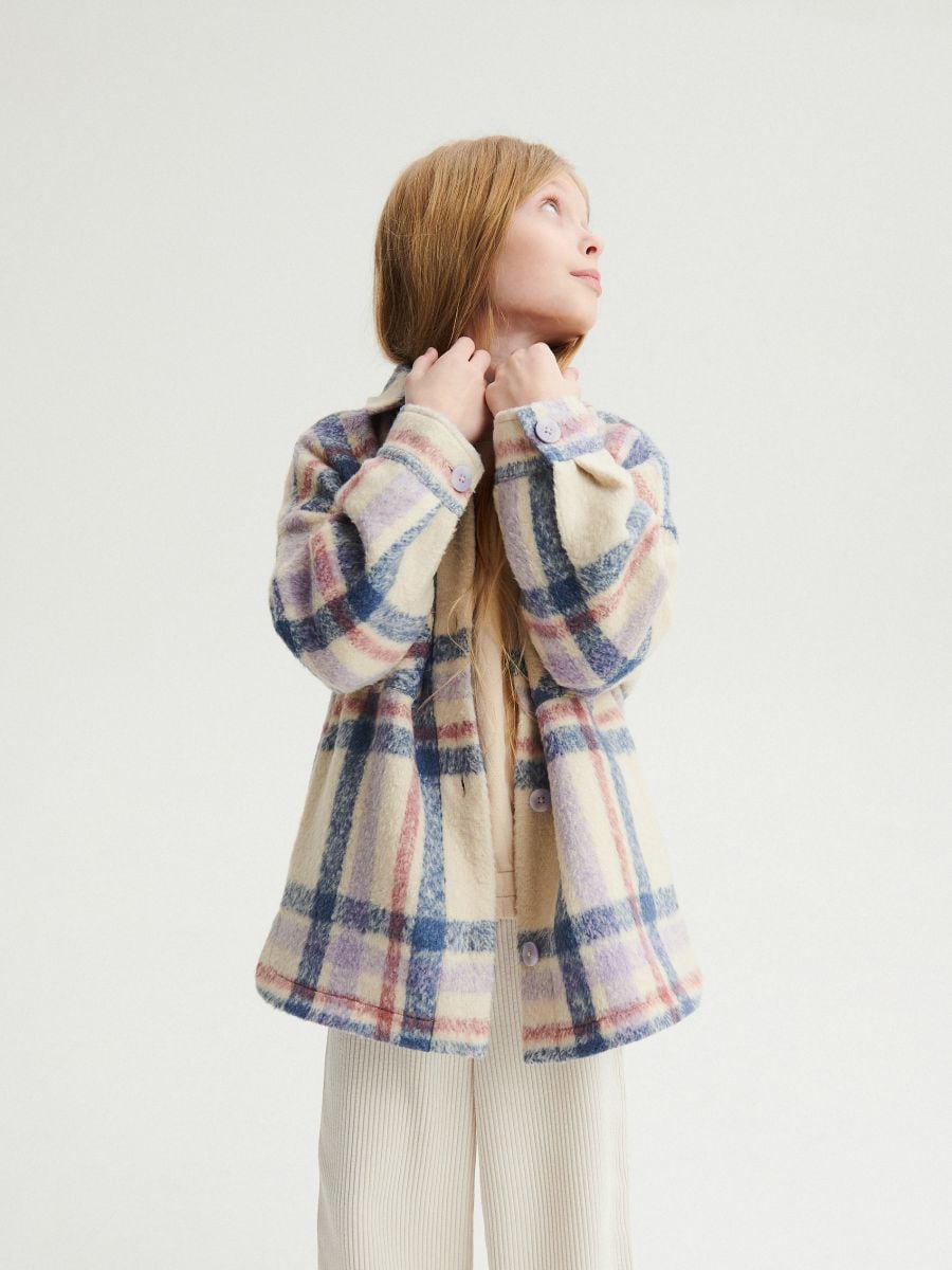 Check shacket - lavender - RESERVED - 10
