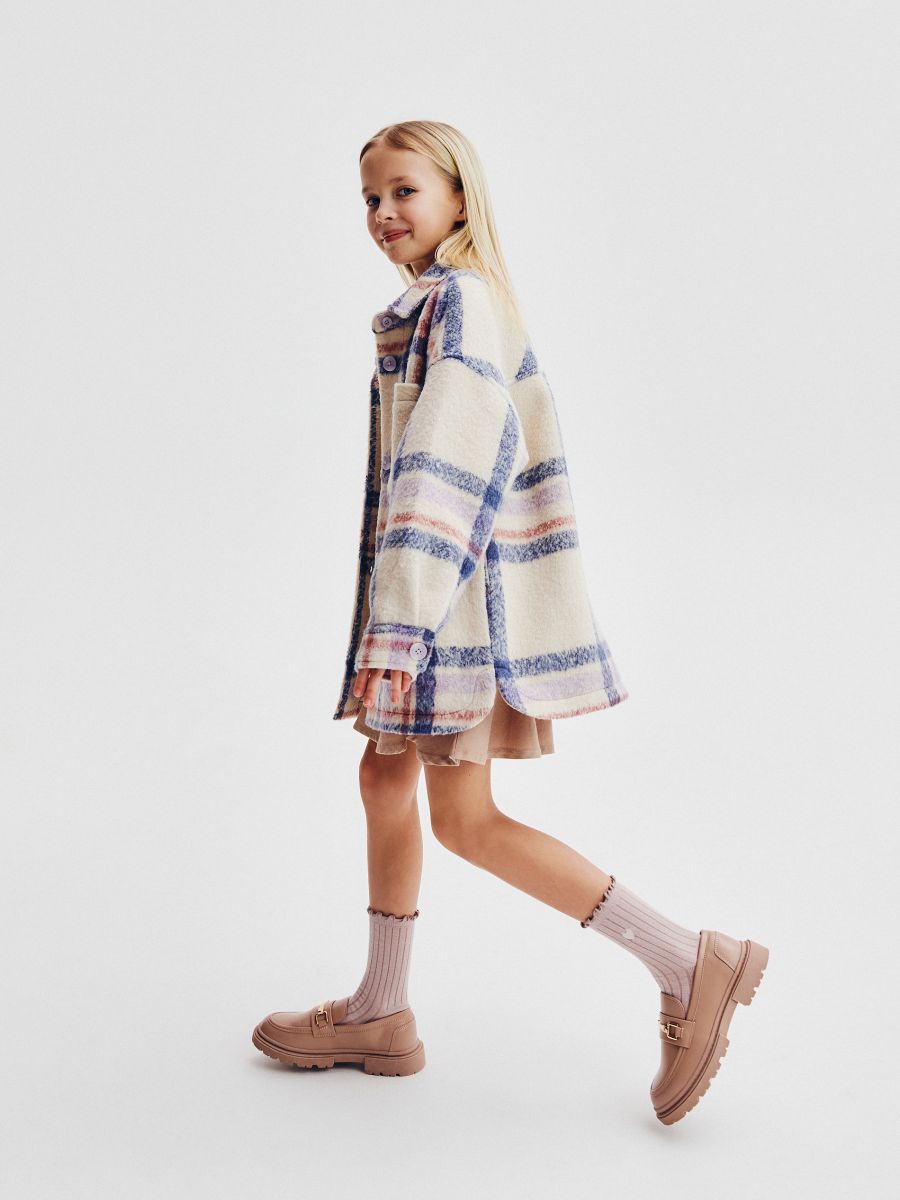 Check shacket - lavender - RESERVED - 5
